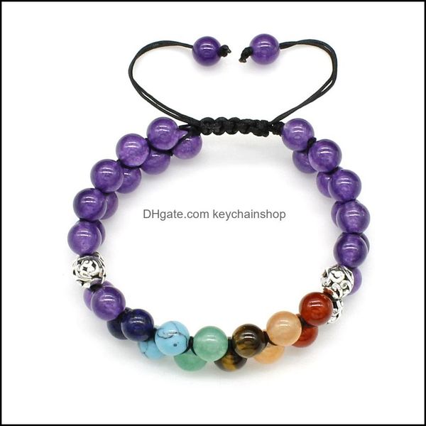 charm bracelets jewelry kimter natural stone bracelet 8mm yoga bead 7 chakras bangle braided rope for women men adjustable drop delivery 202, Golden;silver
charm bracelets jewelry kimter natural stone bracelet 8mm yoga bead 7 chakras bangle braided rope for women men adjustable drop delivery 202, Golden;silver