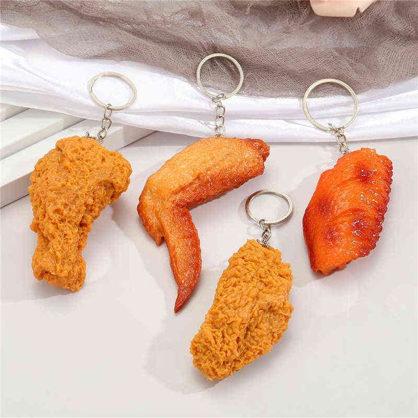 1pc 1pcs fried chicken leg food pendant key ring for friend gift fashion creative simulation chicken wings bag car box keychain k117 y220725, Silver
1pc 1pcs fried chicken leg food pendant key ring for friend gift fashion creative simulation chicken wings bag car box keychain k117 y220725, Silver