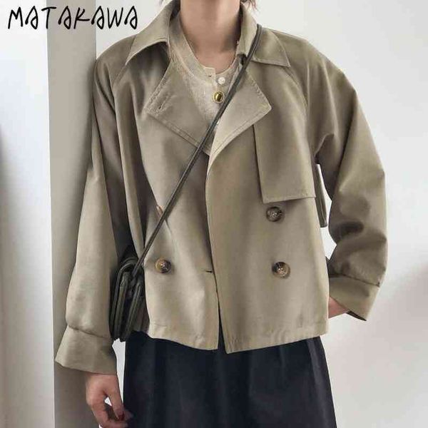 loose black trench coat women spring retro short windbreaker korean chic jacket double breasted 210506, Tan;black
loose black trench coat women spring retro short windbreaker korean chic jacket double breasted 210506, Tan;black