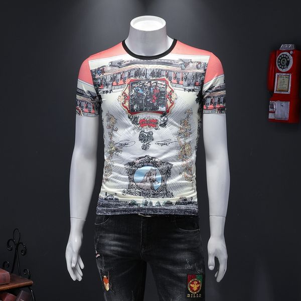 2022 summer cartoon printing men's short-sleeved t-shirts fashionable round necks breathable contrasting colors fashionable slim-fitti, White;black
2022 summer cartoon printing men's short-sleeved t-shirts fashionable round necks breathable contrasting colors fashionable slim-fitti, White;black