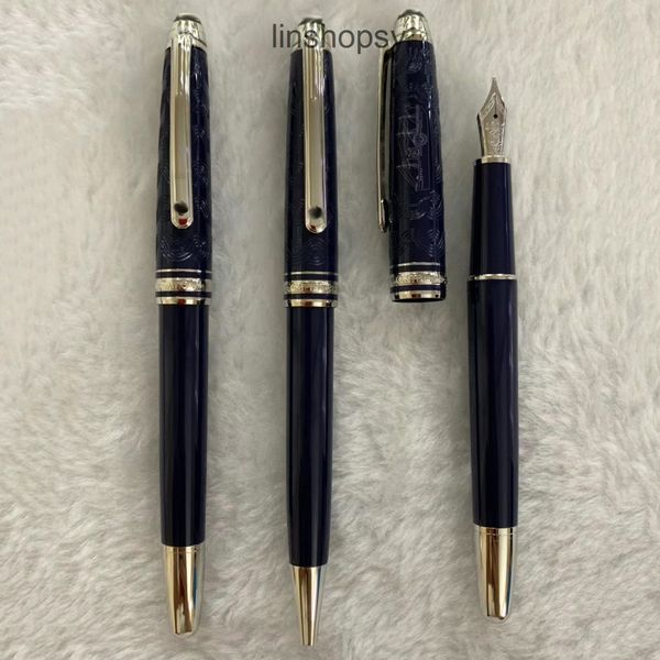 luxury pen limited edition around the world in 80 days dark blue resin rollerball ballpoint pens stationery office school supplies with xojf, Blue;orange
luxury pen limited edition around the world in 80 days dark blue resin rollerball ballpoint pens stationery office school supplies with xojf, Blue;orange