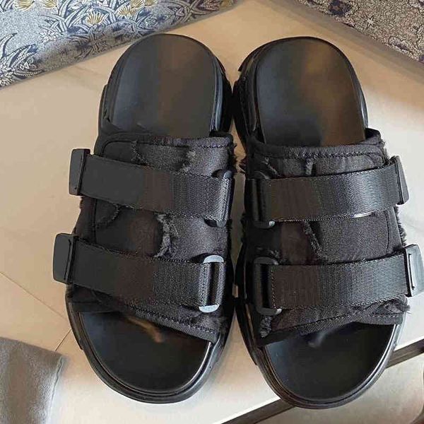 slippers daddy slippers women's summer wear thick soled raised leisure flat sports sandals shoes, Black
slippers daddy slippers women's summer wear thick soled raised leisure flat sports sandals shoes, Black