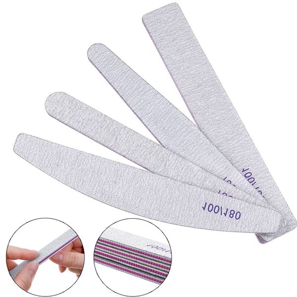 professional half moon nail file 100/180 grit lima de unas sanding shaping buffer block nail polish removal nail file manicure tool
professional half moon nail file 100/180 grit lima de unas sanding shaping buffer block nail polish removal nail file manicure tool