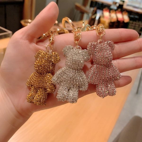 cute handmade jewelry diy cartoon rhinestone bears keychain crystal bomgom bear key chain keyring bag charm pendant accessories 15 colors, Silver
cute handmade jewelry diy cartoon rhinestone bears keychain crystal bomgom bear key chain keyring bag charm pendant accessories 15 colors, Silver
