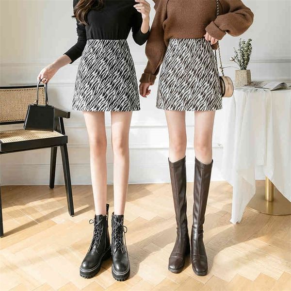 jxmyy zebra pattern woolen skirt women winter korean version of the high waist bag hip skirt a-line skirt 210412, Black
jxmyy zebra pattern woolen skirt women winter korean version of the high waist bag hip skirt a-line skirt 210412, Black