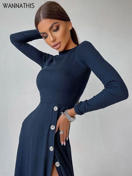 knitwear midi dress for women button o neck elegant long sleeve bodycon high split chic fall paty maxi robe 2022, Black;gray
knitwear midi dress for women button o neck elegant long sleeve bodycon high split chic fall paty maxi robe 2022, Black;gray