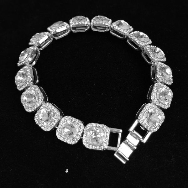 men's hip hop rap accessories square diamond rock candy full of diamonds gold necklace with diamonds, Silver
men's hip hop rap accessories square diamond rock candy full of diamonds gold necklace with diamonds, Silver
