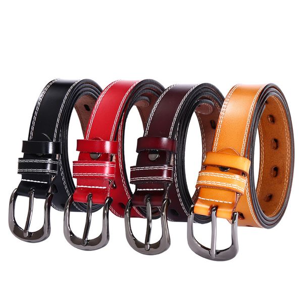 versatile women's belt single layer cowhide leisure alloy buckle simple trouser, Black;brown
versatile women's belt single layer cowhide leisure alloy buckle simple trouser, Black;brown