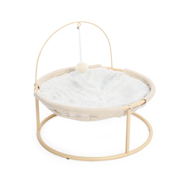 pet bed soft plush cat hammock detachable with dangling ball for cats small dogs-beige
pet bed soft plush cat hammock detachable with dangling ball for cats small dogs-beige