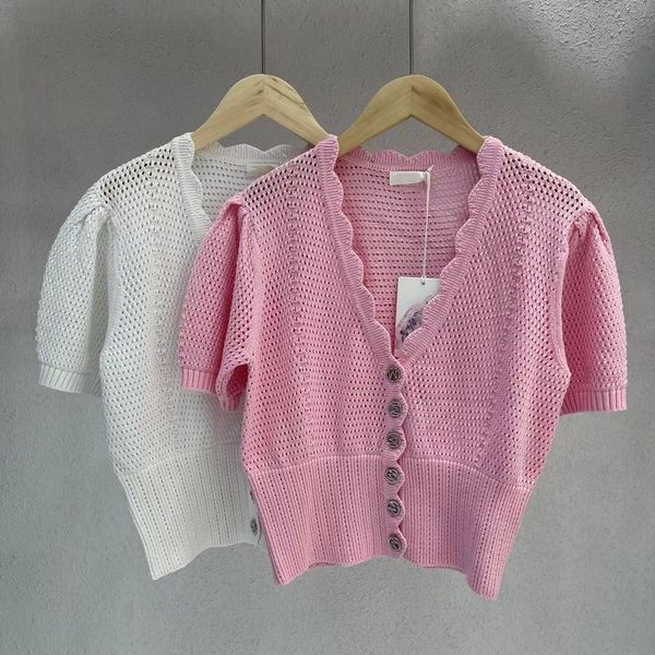 2022 summer autumn milan runway women's knits & tees v neck women's sweater high end jacquard designer clothing 0530-32, White
2022 summer autumn milan runway women's knits & tees v neck women's sweater high end jacquard designer clothing 0530-32, White