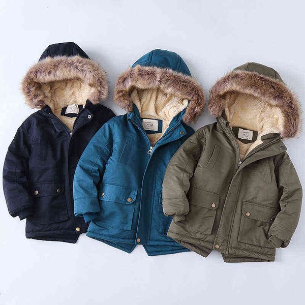 2-14years baby boys faux fur collar jacket warm teenager winter christmas jacket for boys clothing thickened cotton quilted jacket j220718, Blue;gray
2-14years baby boys faux fur collar jacket warm teenager winter christmas jacket for boys clothing thickened cotton quilted jacket j220718, Blue;gray
