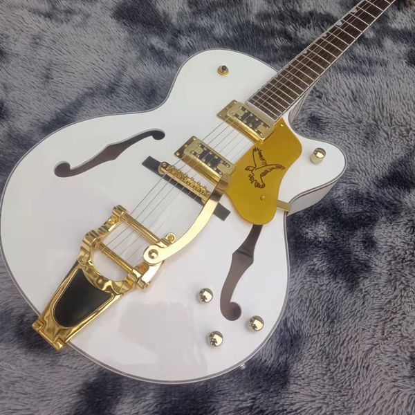 hollowbody jazz guitar mahogany fingerboard gold hardware 2 f holes electric guitar tremolo system
hollowbody jazz guitar mahogany fingerboard gold hardware 2 f holes electric guitar tremolo system