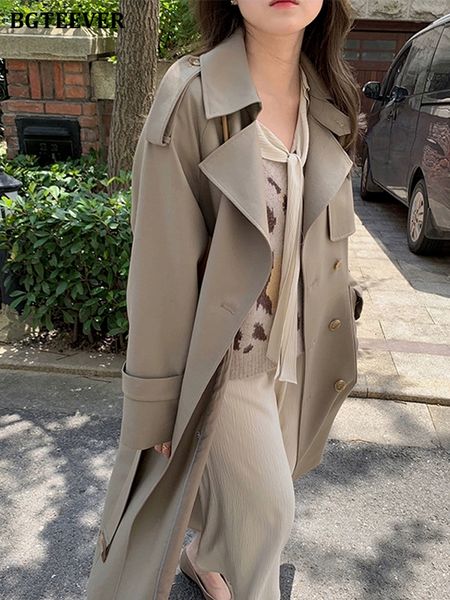 spring turn-down collar female windbreaker long sleeve loose belted double breasted stylish women trench coats 2022, Tan;black
spring turn-down collar female windbreaker long sleeve loose belted double breasted stylish women trench coats 2022, Tan;black