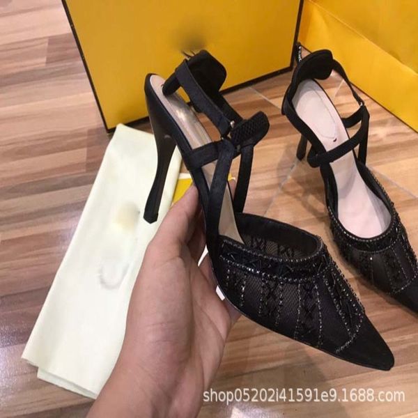 sandals elegant temperament urban classic women's thin high-heeled sandals single shoe mesh pointed, Black
sandals elegant temperament urban classic women's thin high-heeled sandals single shoe mesh pointed, Black