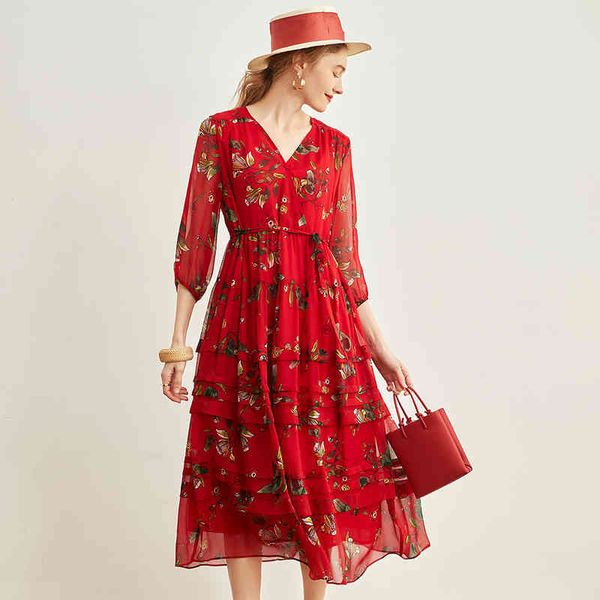 silk georgi printed silk dress female v-neck slim belt mulberry medium skirt, Black;gray
silk georgi printed silk dress female v-neck slim belt mulberry medium skirt, Black;gray