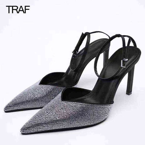 traf stiletto rhinestone high heels women's lace up heels sandals woman summer 2022 trappy heeled slingback ladies wedding pumps t22073, Black
traf stiletto rhinestone high heels women's lace up heels sandals woman summer 2022 trappy heeled slingback ladies wedding pumps t22073, Black