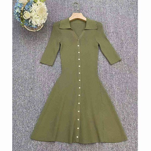 casual dresses french style home spring and summer metal button ice silk short sleeve single row v-neck thin temperament knitted dress, Black;gray
casual dresses french style home spring and summer metal button ice silk short sleeve single row v-neck thin temperament knitted dress, Black;gray