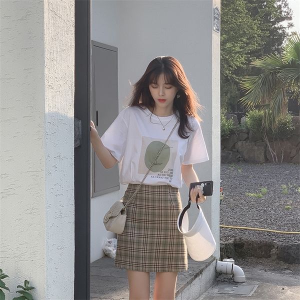 mishow 2 piece set women summer t-shirt mini skirt suits two pieces summer clothes for women sold separately lj201118, White
mishow 2 piece set women summer t-shirt mini skirt suits two pieces summer clothes for women sold separately lj201118, White