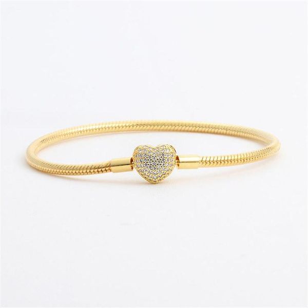 18k yellow gold plated cz diamond heart bracelets original box set for pandora 925 silver snake chain bracelet for women wedding j330y, Golden;silver
18k yellow gold plated cz diamond heart bracelets original box set for pandora 925 silver snake chain bracelet for women wedding j330y, Golden;silver
