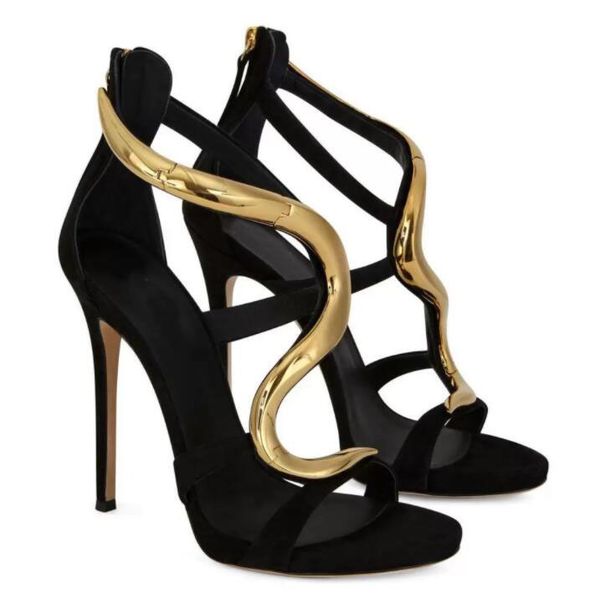 luxury summer sandals shoes women metal snake red sole high heels lady bridal wedding stiletto strappy noble gladiator pumps eu35-43, Black
luxury summer sandals shoes women metal snake red sole high heels lady bridal wedding stiletto strappy noble gladiator pumps eu35-43, Black