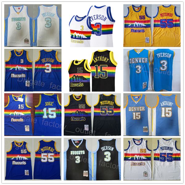 mitchell and ness basketball retro dikembe mutombo jersey 55 carmelo 15 allen iverson 3 black blue white yellow team color embroidery and se, Black;red
mitchell and ness basketball retro dikembe mutombo jersey 55 carmelo 15 allen iverson 3 black blue white yellow team color embroidery and se, Black;red