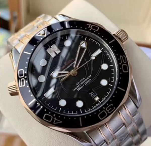 2022 automatic mechanical watch movement blue ceramic bezel dial diver 300m 007 james bond men watches sea stainless wristwatches designer c, Slivery;brown
2022 automatic mechanical watch movement blue ceramic bezel dial diver 300m 007 james bond men watches sea stainless wristwatches designer c, Slivery;brown