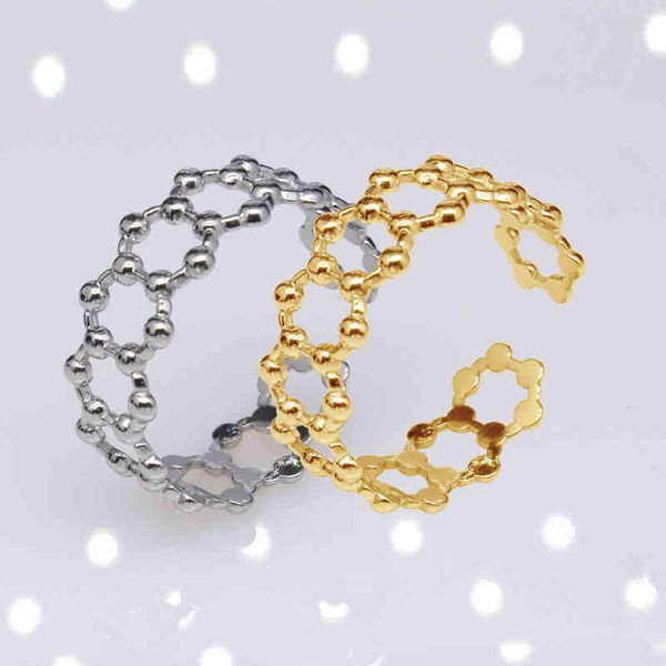 rings cool wind niche titanium steel ring hexagonal dot female opening adjustable stainless, Silver
rings cool wind niche titanium steel ring hexagonal dot female opening adjustable stainless, Silver