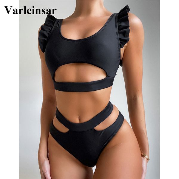 new ruffled high waist bikini female swimsuit women swimwear two-pieces bikini set padded bather bathing suit swim v2985, White;black
new ruffled high waist bikini female swimsuit women swimwear two-pieces bikini set padded bather bathing suit swim v2985, White;black