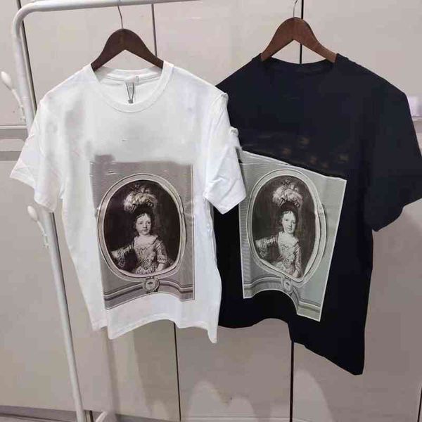 loe 2022we new fashion brand lady retro oil painting printed head t-shirt pure cotton loose men's and women's round neck couple sh, White;black
loe 2022we new fashion brand lady retro oil painting printed head t-shirt pure cotton loose men's and women's round neck couple sh, White;black