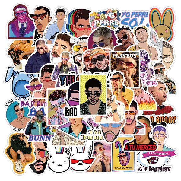 new 50pcs singer bad bunny cool graffiti stickers diy lapguitar luggage fridge waterproof cartoon sticker decal kid classic toy
new 50pcs singer bad bunny cool graffiti stickers diy lapguitar luggage fridge waterproof cartoon sticker decal kid classic toy