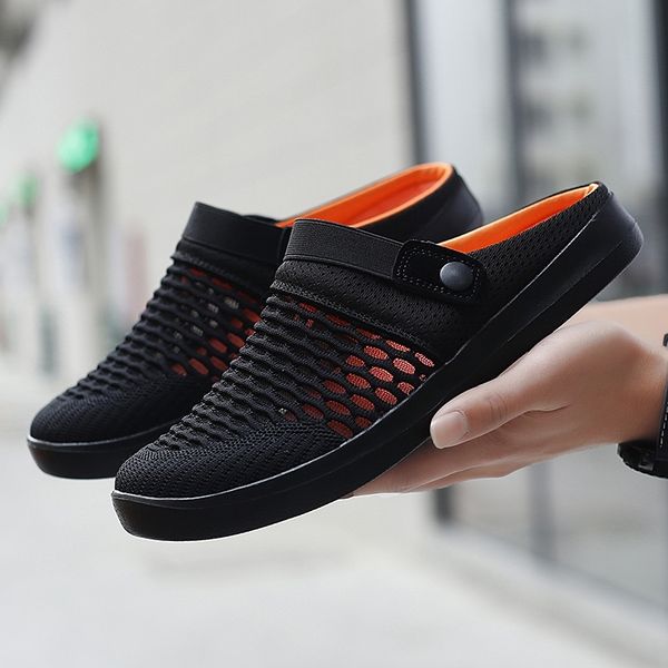 sts new summer women men sandals mesh breathable padded beach flip flops shoes solid flat bath slippers lighted casual shoes 210301, Black
sts new summer women men sandals mesh breathable padded beach flip flops shoes solid flat bath slippers lighted casual shoes 210301, Black
