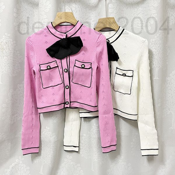women's sweaters designer lajia 2022 spring new xiaoxiangfeng bow knit cardigan lf22c11zb01w033 taa8, White;black
women's sweaters designer lajia 2022 spring new xiaoxiangfeng bow knit cardigan lf22c11zb01w033 taa8, White;black