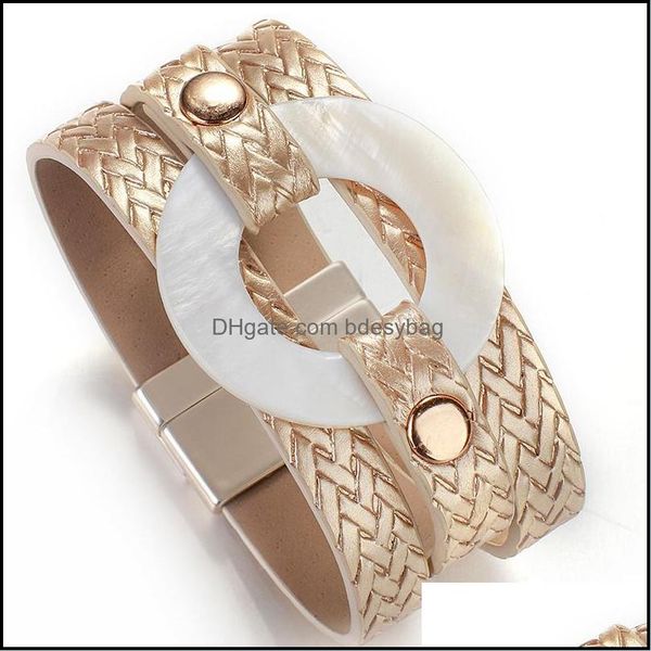 charm bracelets jewelry amorcome mti leather wrap magnet bracelet bangle acrylic round shell women friends dhbcr, Golden;silver
charm bracelets jewelry amorcome mti leather wrap magnet bracelet bangle acrylic round shell women friends dhbcr, Golden;silver