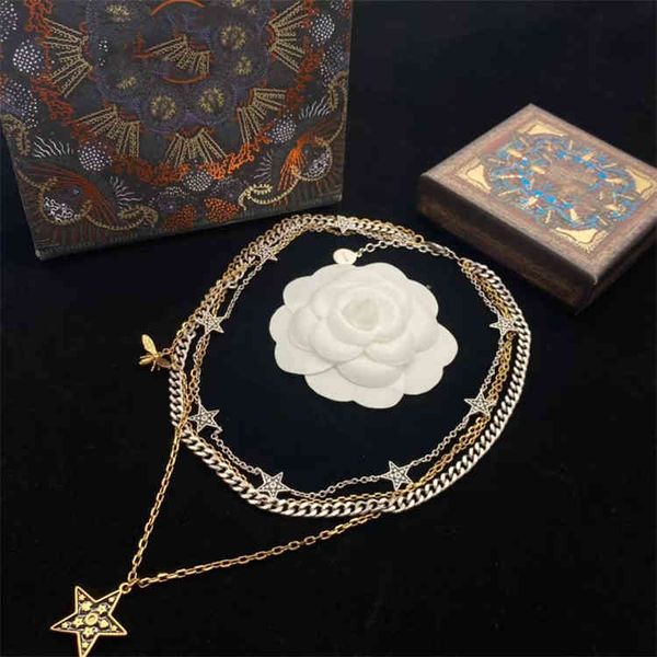 d home di home new style female five bee chain fashion temperament jewelry2022 brand trend fashion design versatile ladies necklace stud ear, Black
d home di home new style female five bee chain fashion temperament jewelry2022 brand trend fashion design versatile ladies necklace stud ear, Black