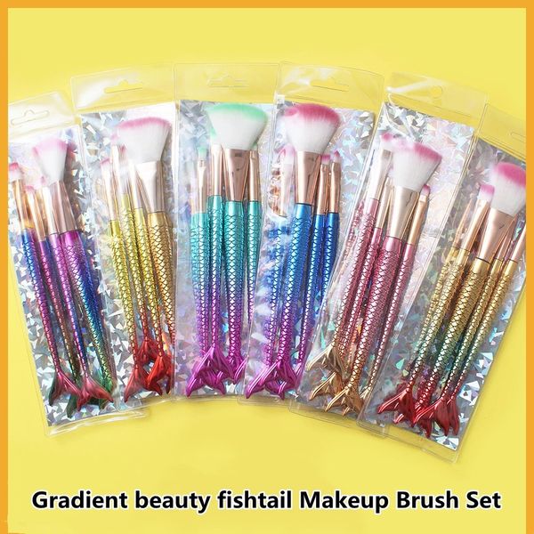 gradient mermaid makeup brush set 4 pcs fishtail electroplating gold-plated facial brush sets
gradient mermaid makeup brush set 4 pcs fishtail electroplating gold-plated facial brush sets