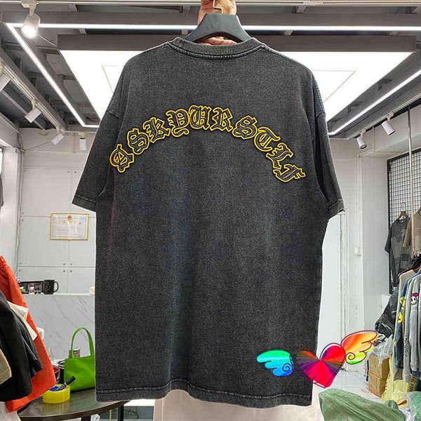 curved embroidery askyurself tee men women vintage yellow t-shirt heavy fabric washed short sleevet220721, White;black
curved embroidery askyurself tee men women vintage yellow t-shirt heavy fabric washed short sleevet220721, White;black