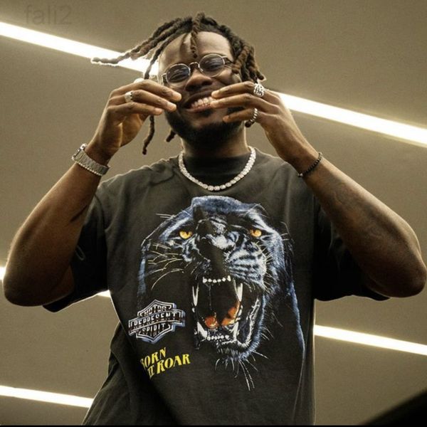 men's t-shirts designer blue leopard tiger lettered printed short sleeve t-shirt high street fashion couple casual loose tee 2i6a, White;black
men's t-shirts designer blue leopard tiger lettered printed short sleeve t-shirt high street fashion couple casual loose tee 2i6a, White;black