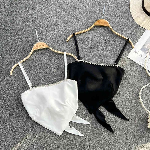 women's tanks camis fashion spice girl design sense of bra suspender back women wear foreign style chic short irregular in summer m4ia, White
women's tanks camis fashion spice girl design sense of bra suspender back women wear foreign style chic short irregular in summer m4ia, White