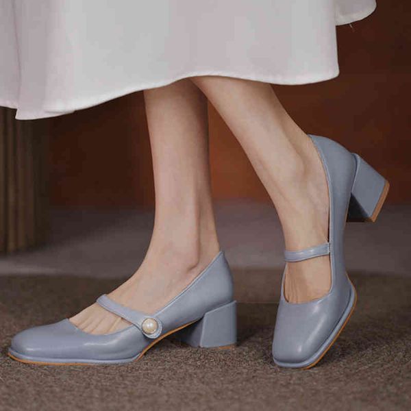 dress shoes elegant square nose thick heel pumps women 2022 fashion pearl strap mary janes woman autumn pu leather party 220416, Black
dress shoes elegant square nose thick heel pumps women 2022 fashion pearl strap mary janes woman autumn pu leather party 220416, Black