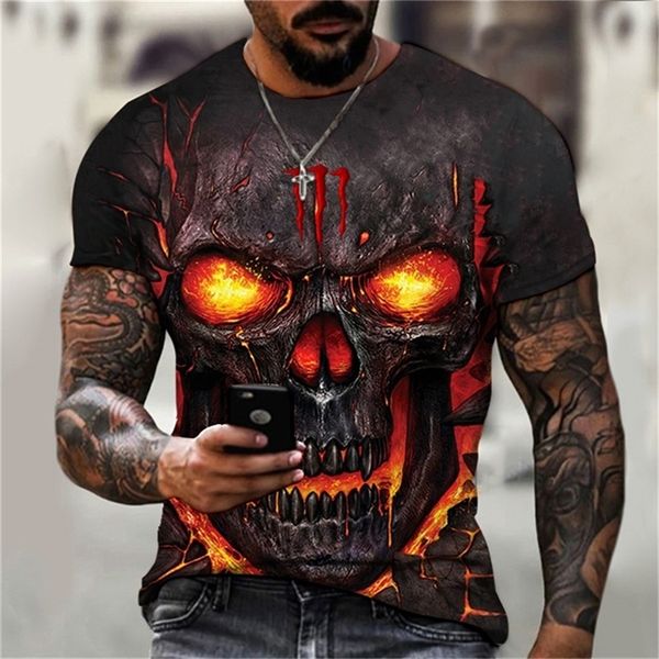 fashion summer horror skull 3d printed men s t shirt o neck casual breathable oversized sports quick dry street 220725, White;black
fashion summer horror skull 3d printed men s t shirt o neck casual breathable oversized sports quick dry street 220725, White;black