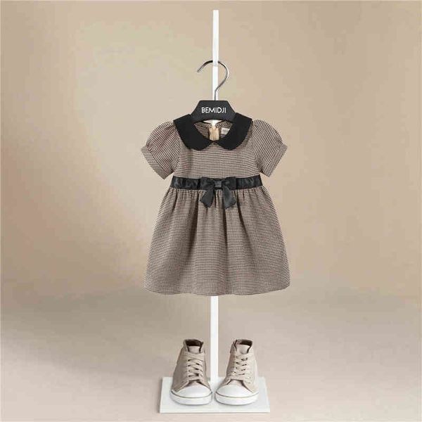 new product simple generous girls princess dress lapel short sleeve cute children's dress with waist bow kids dresses for girls g220506, Red;yellow
new product simple generous girls princess dress lapel short sleeve cute children's dress with waist bow kids dresses for girls g220506, Red;yellow