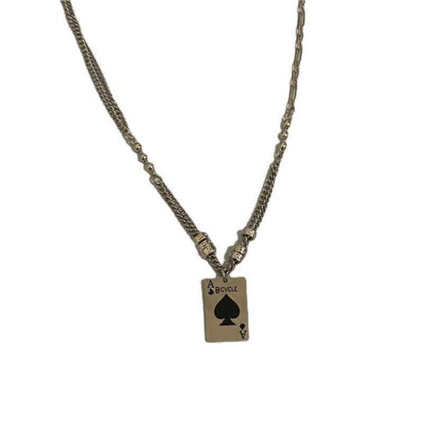 pendant necklaces poker spade a necklace women 2023 new fashion men hip hop disco steel chain versatile 220316, Silver
pendant necklaces poker spade a necklace women 2023 new fashion men hip hop disco steel chain versatile 220316, Silver