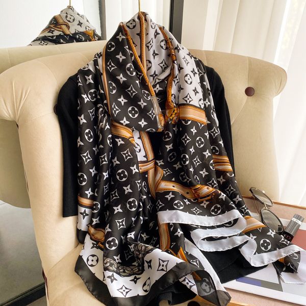 2022 artificial silk four seasons versatile classic pattern korean style sun protection beach towel office shawl warm scarf, Blue;gray
2022 artificial silk four seasons versatile classic pattern korean style sun protection beach towel office shawl warm scarf, Blue;gray