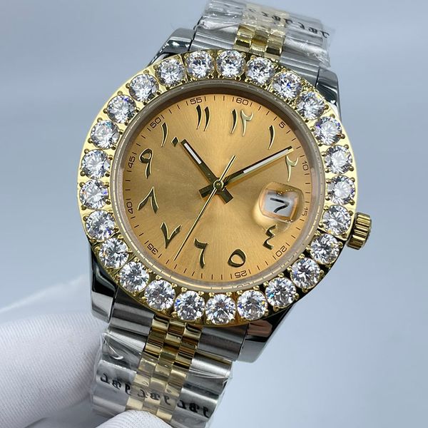 watch mens watch diamond bezel 43mm mechanical classical watches stainless steel strap men wristwatch waterproof design wristwatches for man, Slivery;brown
watch mens watch diamond bezel 43mm mechanical classical watches stainless steel strap men wristwatch waterproof design wristwatches for man, Slivery;brown
