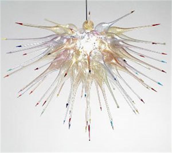 dining room led chandelier diy shape blown glass lighting decoration