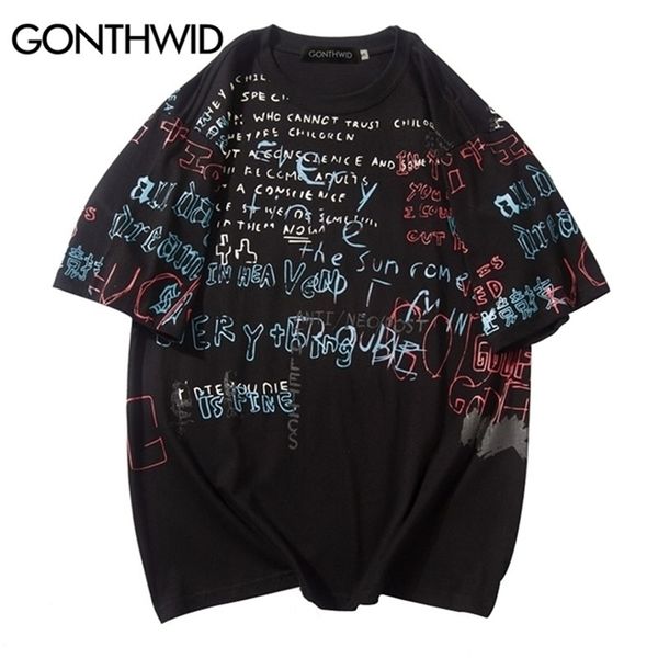 gonthwid graffiti print casual t shirts tee summer men hip hop short sleeve streetwear fashion harajuku casual male tshirts 210329, White;black
gonthwid graffiti print casual t shirts tee summer men hip hop short sleeve streetwear fashion harajuku casual male tshirts 210329, White;black