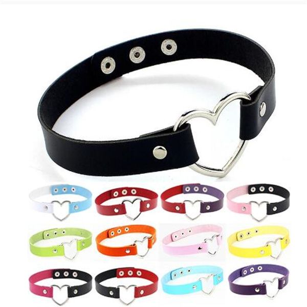 pu leather heart choker necklace women chocker necklaces punk statement jewelry collier wedding bride jewelry gift gc1371, Golden;silver
pu leather heart choker necklace women chocker necklaces punk statement jewelry collier wedding bride jewelry gift gc1371, Golden;silver