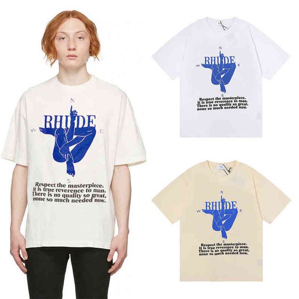 los angeles niche fashion dress rhude star same loose bottomed short sleeve t-shirt, White;black
los angeles niche fashion dress rhude star same loose bottomed short sleeve t-shirt, White;black
