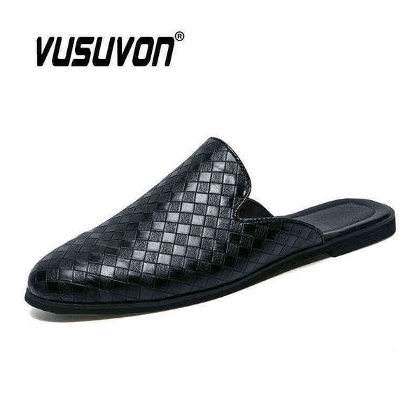 men slippers big size loafers leather casual shoes fashion spring black outdoor slides indoor flats anti slip lazy 220216
men slippers big size loafers leather casual shoes fashion spring black outdoor slides indoor flats anti slip lazy 220216