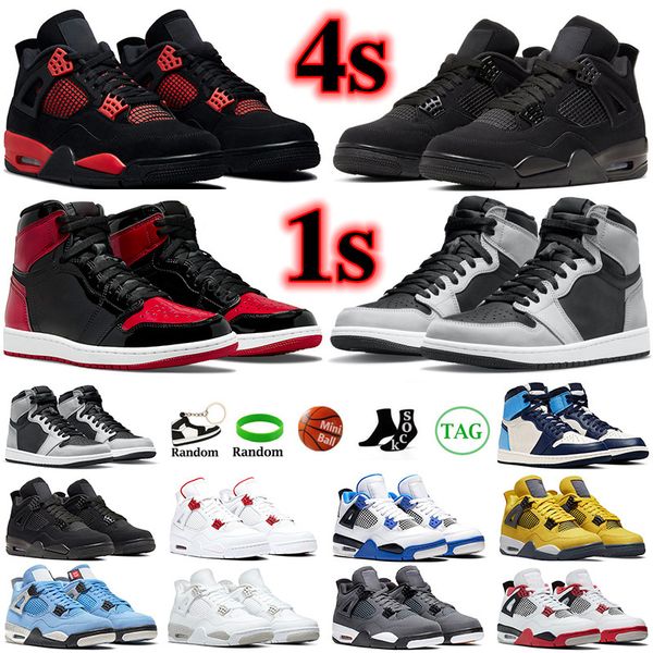 1s bred patent jumpman 4s men shoe basketball shoes sneakers 4 black cat red thunder white oreo neon university blue mens trainers
1s bred patent jumpman 4s men shoe basketball shoes sneakers 4 black cat red thunder white oreo neon university blue mens trainers